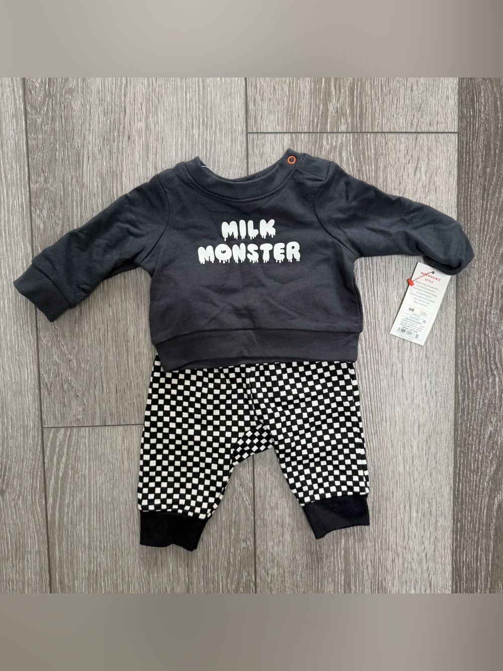 Cat and Jack 2pc Halloween long sleeve top and pants outfit set newborn
